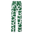thumbnail image 5 of RUTAYY Women's Pants Casual High Waist Wide Leg Cow Print Straight Leg Loose Fit Denim Style Comfortable Classic Versatile Trousers, 5 of 5