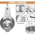 thumbnail image 3 of YIXINGCHEN Measuring Cups and Spoons Set of 14, 7 Stainless Steel Nesting Measuring Cups, 7 Measuring Spoons, Dry Measure Cups Stainless Steel & Baking Metal Measuring Cups, Kitchen Gadgets f 923-968, 3 of 7