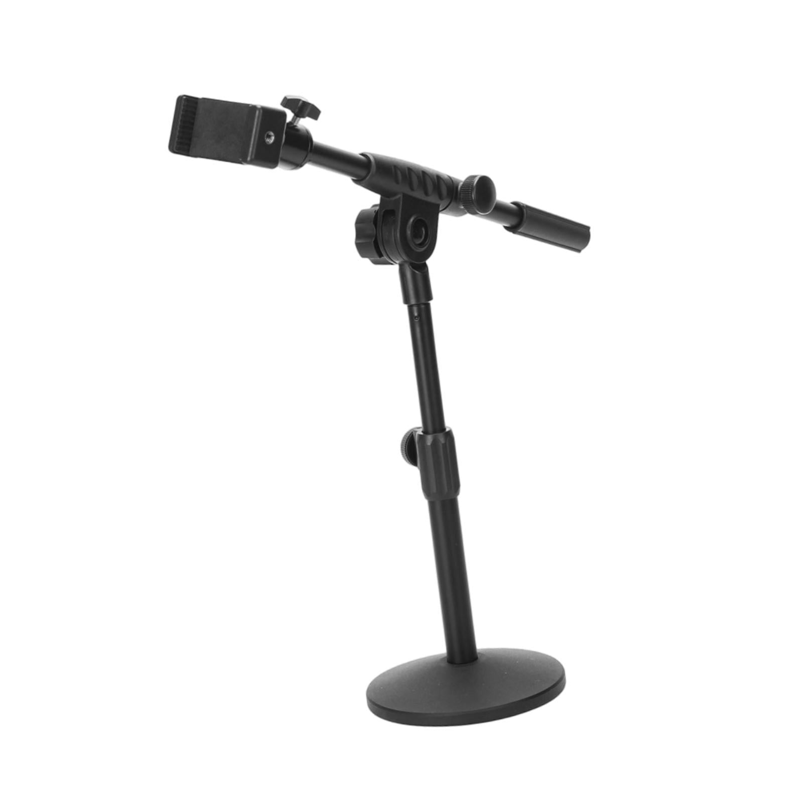 LeeQinersw Microphone Stand 12.60inch for Stage Studio Concert Performances Home Office Phone clip