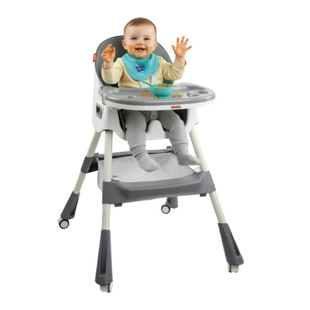 Silla Alta D´Bebe Eat & Rock Gris