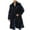 Black Winter Coat, variant on YLSDY Men's Fashion Faux Fur Coat Winter Warm Long Sleeve Jacket Overcoat Thick Plush Outerwear Solid Color Fashion Winter Coat Black XXL