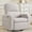 Teddy Gray, variant on BaseBeauty Power Swivel Rocker Recliner, Nursery Recliner Glider Chair with Removable Cushion, Swivel Glider Recliner with Double Pockets, Corduroy White