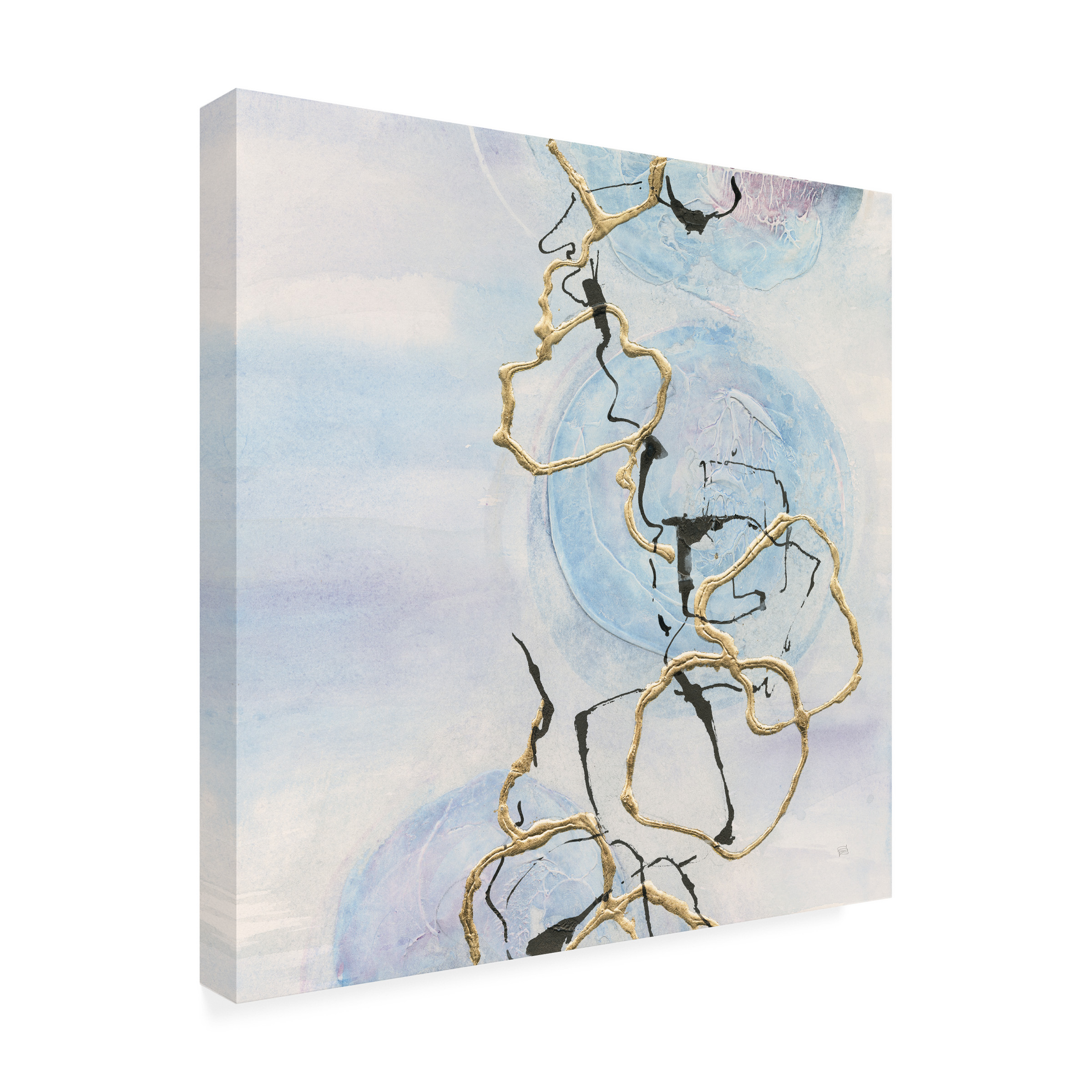 Abstract Lines on Pastel II' Canvas Art by Chris Paschke