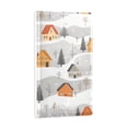 thumbnail image 2 of Yayeee Blank Wall Plate Cover 1-Gang 4.5"x2.7" Home Unused Decorative Outlet, Orange Snow Houses, 2 of 7