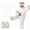 A#03-White, variant on ZHANGDER Silly Big Mouth Monster Onesie, Cozy Plush Homewear with Shoes, 2 Years-2XL
