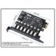 thumbnail image 4 of USB 3.2 Pci Adapter Pci E to 7 Ports USB3 Gen1 Expansion Adapter Card Pci-E Extender Pci Card, 4 of 5