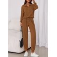 thumbnail image 4 of Conjunto de Jogger con Cierre Grande Marrón PRETTYGARDEN, 4 of 8