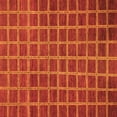 thumbnail image 1 of Ahgly Company Indoor Square Checkered Orange Modern Area Rugs, 8' Square, 1 of 4