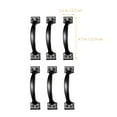 thumbnail image 3 of Eease 6 Pcs Door Handles Bow Drawer Pulls Exterior Wardrobe Handles Furniture Pulls, 3 of 10