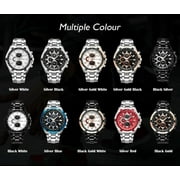 CURREN 8023 Men Red Business Quartz Waterproof Stainless Steel Sports Watch Fashion Wristwatch