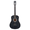 Matte Black | 38 inch, variant on Hassch 41" Acoustic Guitar with Gig Bag and Shoulder Strap for Beginners, Starter Guitar Kit with Strings, Pick, Capo, Tuner and Wrench Tool, Pink