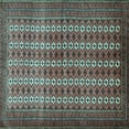 thumbnail image 1 of Ahgly Company Indoor Square Persian Light Blue Traditional Area Rugs, 3' Square, 1 of 4