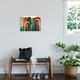 thumbnail image 3 of Art.com MidCentury Arches Orange Green Stretched Canvas Print Wall Art by Urban Epiphany, 24" x 18", 3 of 4