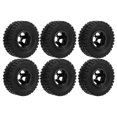 thumbnail image 3 of Neumáticos de goma RC con cubo de rueda de aleación de aluminio para WPL C14 C24 C34 C44 B14 B24 B16 B36 4WD modelo de coche negro, 3 of 10