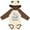 Natural & Brown w Ears, variant on Inktastic Will You Be My Godfather? Elephants Moon and Stars Boys or Girls Long Sleeve Baby Bodysuit