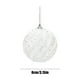 thumbnail image 3 of Bolas navideñas de nieve en polvo | Adornos para árbol de Navidad de 8 cm con detalles de cuentas y lentejuelas | Juego de 2 adornos colgantes en dorado, blanco, rosa y azul, 3 of 5