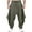 Pants-A296Army Green, variant on Mens Hippie Pants Loose Fit Soft Breathable Fabric Yoga Pants Elastic Waist Harem Style Design Lounge Pants Meditation Yoga Wear