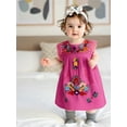 thumbnail image 6 of BemeyourBBs Boho Toddler Girls Summer Dress Bohemia Casual Floral Embroidery Square Neck Sleeveless Dress for Beach Party Cute Clothes, 6 of 9