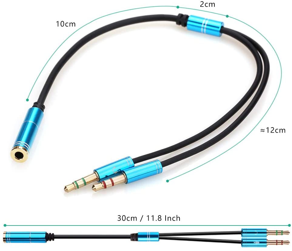 NANYI Headset Splitter Cable for PC 3.5 