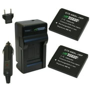 Wasabi Power Battery (2-Pack) and Charger for Canon NB-8L