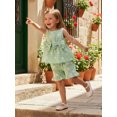 thumbnail image 4 of BemeyourBBs Toddler Baby Girl Summer Outfits Cute Daisy Dot Print Two Bowknot Sleeveless Tank Tops Ruffle Elastic Waist Shorts Set 2Pcs Summer Clothes, 4 of 9