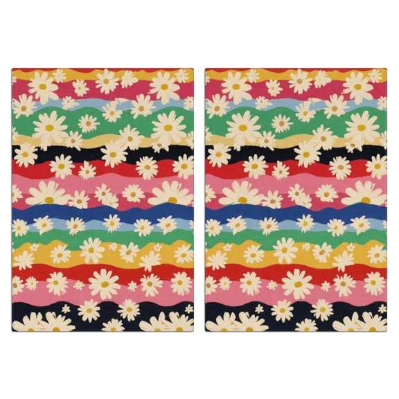 2 Pcs Funny Kitchen Towels,Pioneer Flower Microfiber Dish Towels,Kitchen Tea Towels,Kitchen Towel Set (18" X 26")