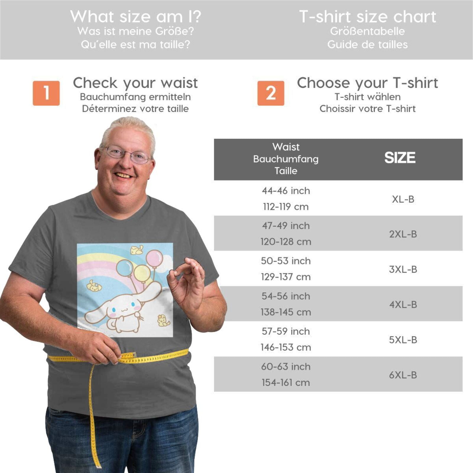 Cinnamoroll Men'S Cotton Short Sleeve Fashion Classic Top T