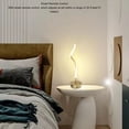thumbnail image 4 of 28W LED Modern Floor Lamp, Remote Control Dimmable Spiral Floor Lamp, Dimmable Standing Lamp,  Corner Floor Lamp for Bedroom, Office, Brightness and Color Temperature Adjustable, 4 of 7