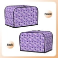 thumbnail image 3 of Uemuo Violet Print Toaster Cover 2 Slice, Small Kitchen Appliance Covers, Toaster Oven Cover with Loop, Bread Machine Cover Dust Cover Protection, 3 of 7