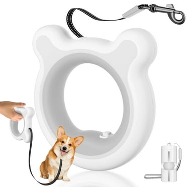 Retractable Dog Leash, Hands-Free Pet Walking Leash, Reflective Outdoor Running Leash for All Size Dogs, Tangle-Free One-Hand Brake Heavy Duty 10ft Pet Leash