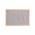 thumbnail image 1 of Piglet Wall Art with Frame, Nerdy Pig Animal on a Checkered Background Watercolor Paint Design Print, Printed Fabric Poster for Bathroom Living Room, 35" x 23", Pink and Multicolor, by Ambesonne, 1 of 2