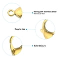 thumbnail image 3 of Uxcell 16x10mm Lobster Clasp, 12Pcs 304 Stainless Steel Lobster Claws Connector, Gold, 3 of 6