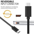 thumbnail image 3 of Amzer Type A to USB Type C Reversible Super-Speed Fast Data Sync and Charging Cord, 9", 3 of 4