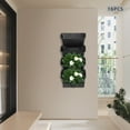 thumbnail image 6 of Wall-mounted PP Hanging Vertical Plant Bag Rectangular Black Plant Bag for Garden Vertical Garden Planter Black, 6 of 18