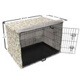 thumbnail image 6 of Floral Dog Crate Cover, Doodle Interpretation of Chamomiles Drawn and Colored by Hand, Easy to Use Pet Kennel Cover Small Dogs Puppies Kittens, 7 Sizes, Peach Seafoam, by Ambesonne, 6 of 6