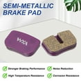 thumbnail image 4 of Disc Brake Pad 1.08" x 0.72" Semi-Metallic Resin Bike Brake Pads with Spring for BB7 M355 M446 M640 Mountain Road Bikes, Purple, 4 of 7