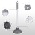 thumbnail image 2 of Unique Bargains Toilet Bowl Plunger with Holder Pump Bathroom Cleaning Gray 1 Pc, 2 of 5