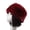 Wine Red, variant on Opolski Beanie Flat Top Windproof Brimless Russian Style Women Thick Fluffy Faux Fur Winter Hat Apricot