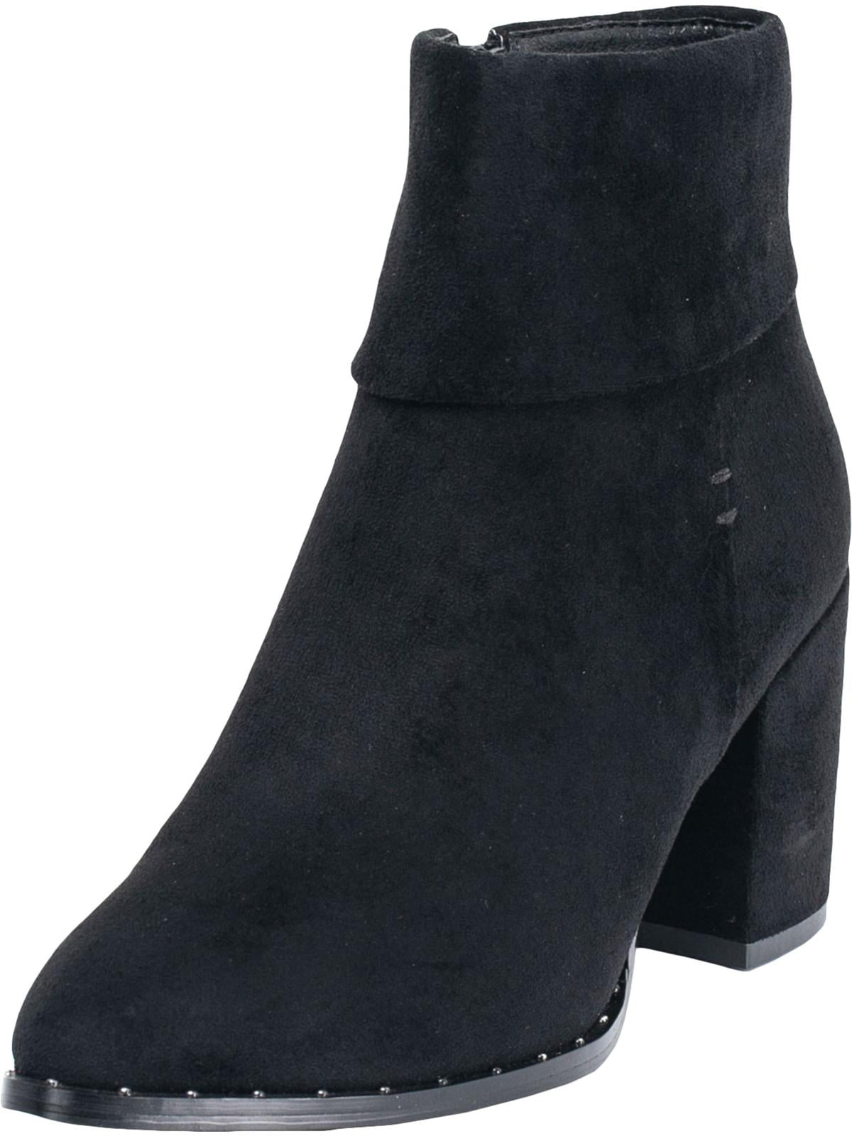black embellished ankle boots