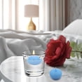 thumbnail image 4 of NOGIS 4 Pieces Tea Wax ,Unscented Floating Candles,Smokeless Floating Water Candle for Wedding Party Pool SPA Valentine's Day Bathtub Dinner Christmas Party Decoration (Blue), 4 of 7