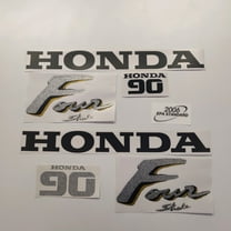 411 Decals Aftermarket Replacement for Honda 90 Four Stroke Gold 2000 Outboard Decal (Sticker) Set