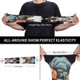 thumbnail image 2 of Xecao's Flower Horn Skull print Arm Sleeves offer cooling UV protection and sports compression for both men and women., 2 of 5