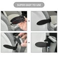 thumbnail image 6 of Easicozi Baby Car Seat Shoulder Straps Positioner Seatbelt Fixing Clip, 2 Pack, Black, 6 of 8