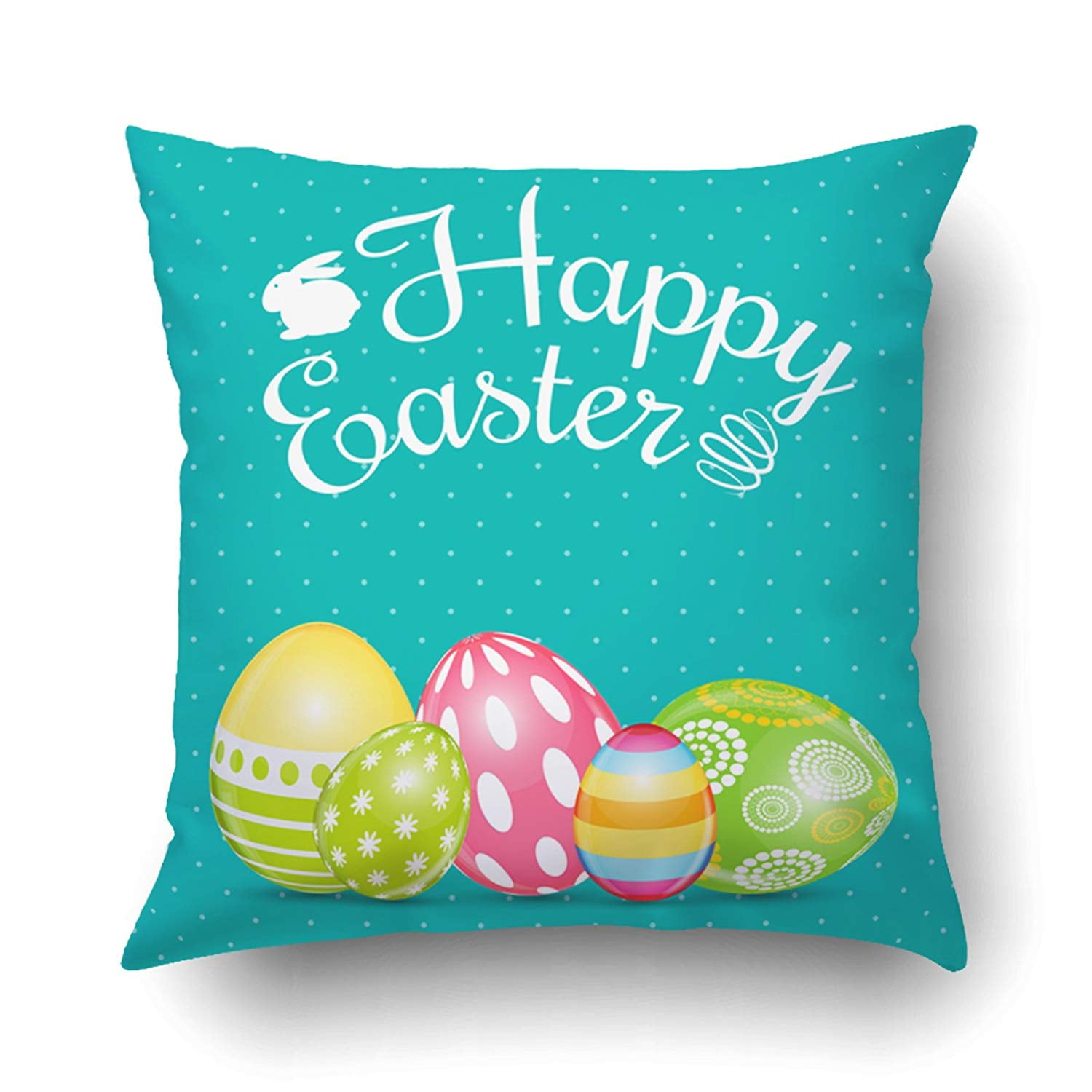 BPBOP Happy Easter Spring Holiday Pillowcase Pillow Cushion Cover 18x18