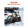 thumbnail image 2 of VEVOR 500 lbs Hitch Cargo Carrier Folding Hitch Cargo Carrier for 2" Receiver, 2 of 9