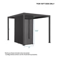 thumbnail image 5 of Mirador 111S Outdoor Pergola Aluminum Deco Wall Skyline 1/3 10' Side, Dark Grey (Not Pergola), 5 of 8