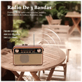 thumbnail image 5 of Radio retro AM/FM/SW/USB/TF/Bluetooth portátil recargable marrón, 5 of 5