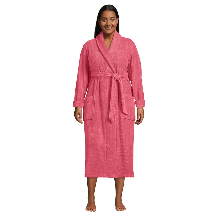 End Size Cotton Terry Long Spa Robe - Walmart.com