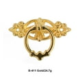 thumbnail image 3 of Riwesomey Tirador de armario de aleación de Zinc, puerta Retro decorativa, perilla de cajón para muebles, puerta de armario, ventana, reemplazo Herramientas y ferretería Oro 24.7g, 3 of 6