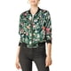 thumbnail image 5 of CHAQUETA BOMBER PARA MUJER INSPIRE CHIC, AJUSTADA, LIGERA, CON CREMALLERA, TALLA XS, VERDE OSCURO, 5 of 7